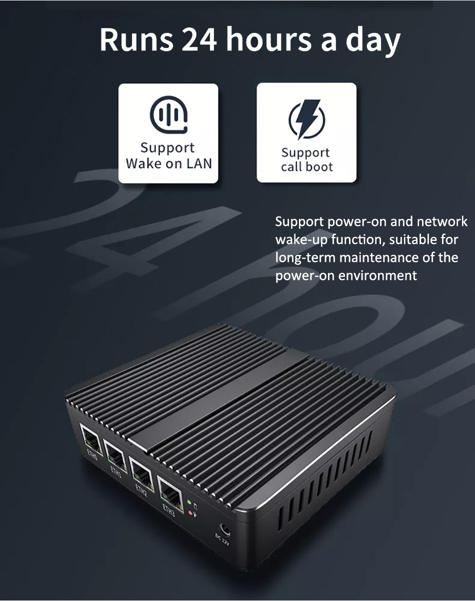 Fanless Soft Router Celeron J4125 Mini PC Quad Core 4x Intel i225/i226 ...