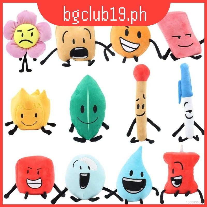 【Battle for Dream Island】Plush Toy Leafy Firey Flower Block Waterdrop ...