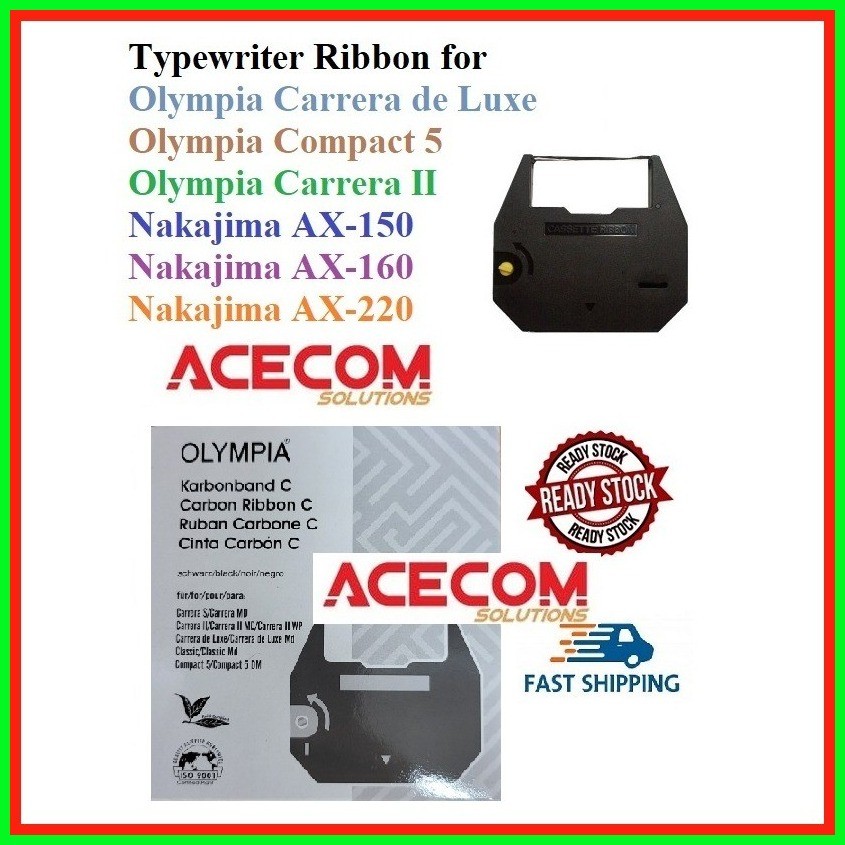 Original Farbband Für Olympia Carrera DE Luxe Schreibmaschine - IMD-186-C