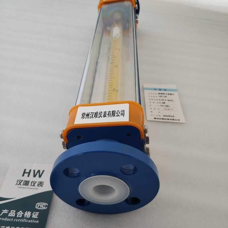 LZB-15F glass rotor flowmeter na may linya PTFE para sa sukatin ng mga ...