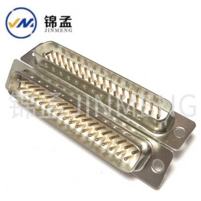 37P serial port white glue DB-37P all gold traditional pin male head ...