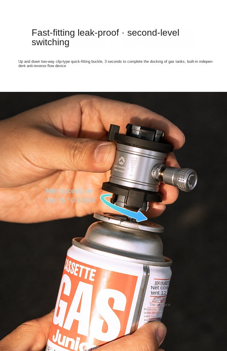 Campingmoon BKZ15-CB Butane Canister Tank Refilling Tool With Pressure ...