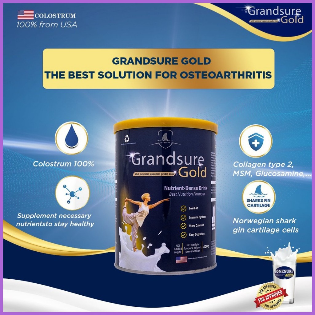 ¤ ∆ GRANSURE GOLD BONE COLOSTRUM 400g (beneficial for bones,muscles and ...