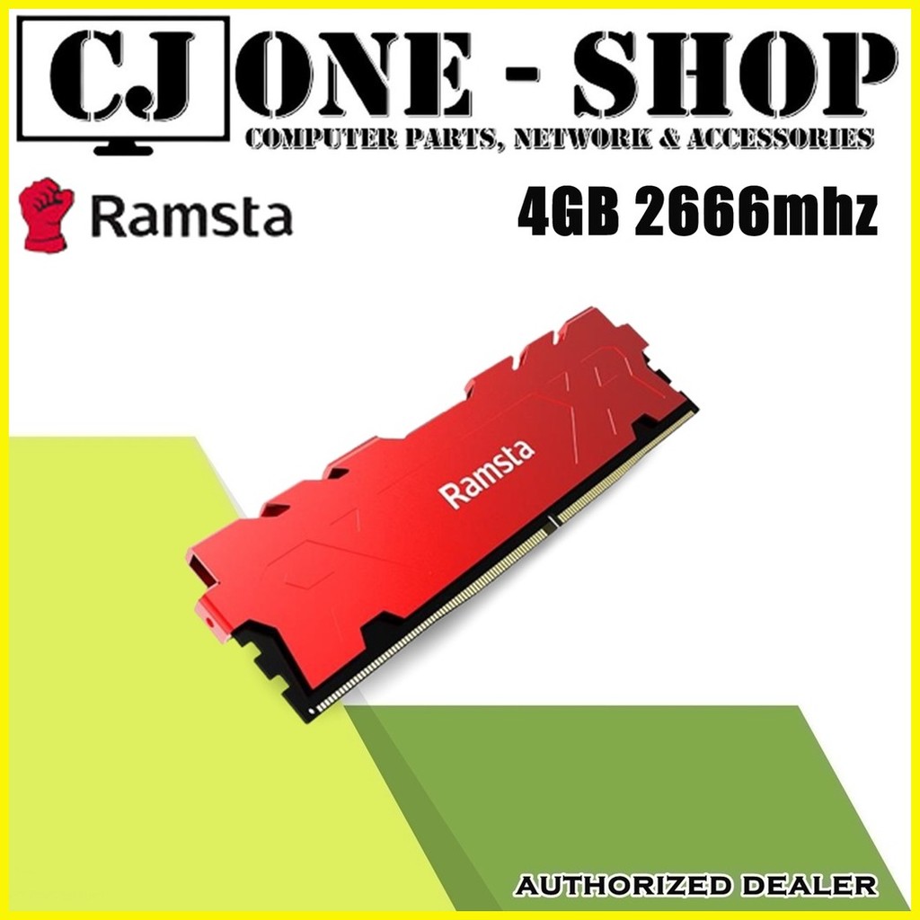 Ramsta RAM 4GB DDR4 2666MHz Desktop Memory U-Dimm 288-pin Memory ...