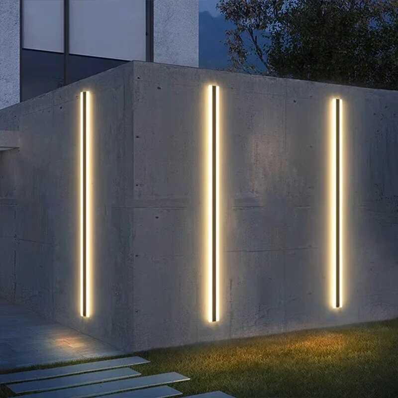 Outdoor Waterproof 2 Fa LED Lamp Long Strip Wall Light 100/120Cm Garden ...