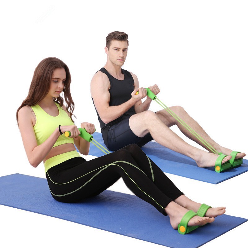 VOANZO Abdominal Fitness Rally Pedal Puller Sit-up Trainer, Latex Pull Rope Fitness Equipment Abdominal Exerciser Sports… - Ride And Slide MarketPlace