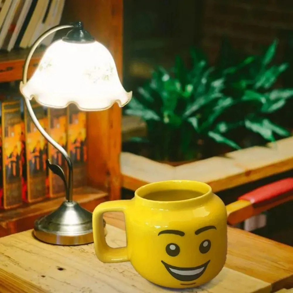 300ml handmade cartoon ceramic cup Smile Creative ceramic coffee cup ...
