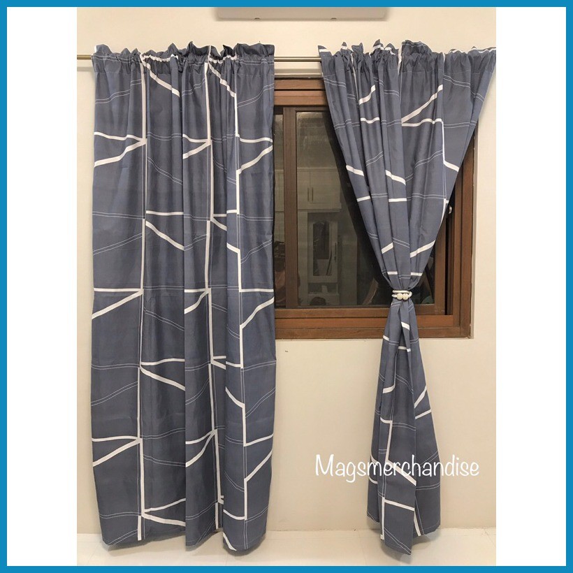 Whitelines Non Ring Curtains sold per piece | Shopee Philippines