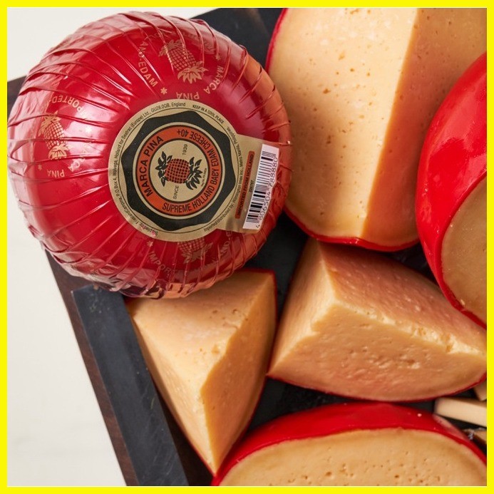 ۞ 1.3kg Marca Pina Edam Cheese Ball Queso De Bola | Shopee Philippines
