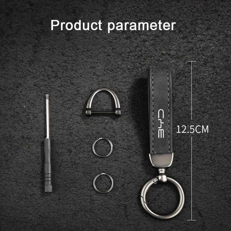 Suede 1Pc Car Strap Keychain Keyring For BYD Song Tang Yuan Plus Pro ...