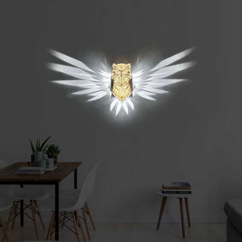 Halloween Bird Wall Lamp Owl Eagle Shape Projector Modern Creative ...