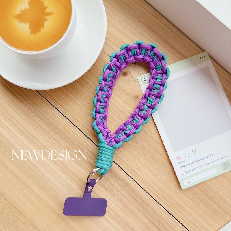 Thick Short Rope With Clip Handmade Flat Suitable For Mobile Phone ...