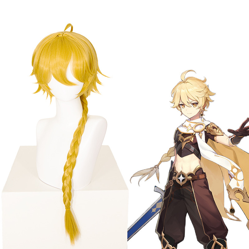Genshin Impact Cosplay Aether Yellow | Shopee Philippines