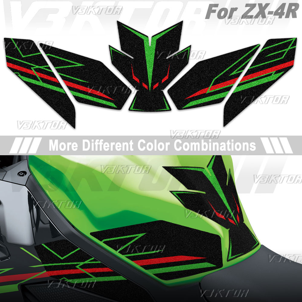 Motorcycle Pad Sticker Fuel Tank Protection Decal For 4R Zx4r 40Th Zx ...