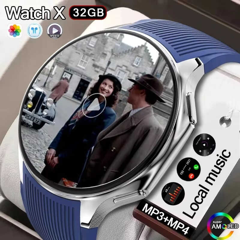 For 3 Huawei Xiaomi New 32G RAM Memory Smart Watch Men 1.43 Inch Local ...