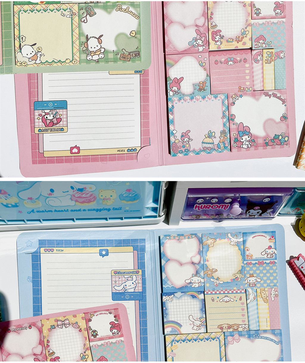 Note Pad Note Paper Set for Students with High-looking and Cute Sticky ...