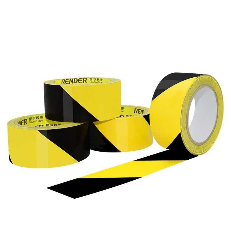 Black And Yellow Warning Tape, 33 Meters Zebra Tape, Marking And ...