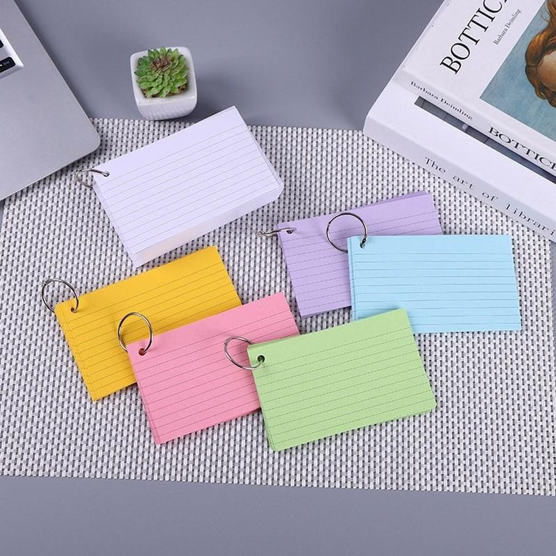 Mini Notepad Loose-Leaf Binder Memo Book Durable Double-sided With ...