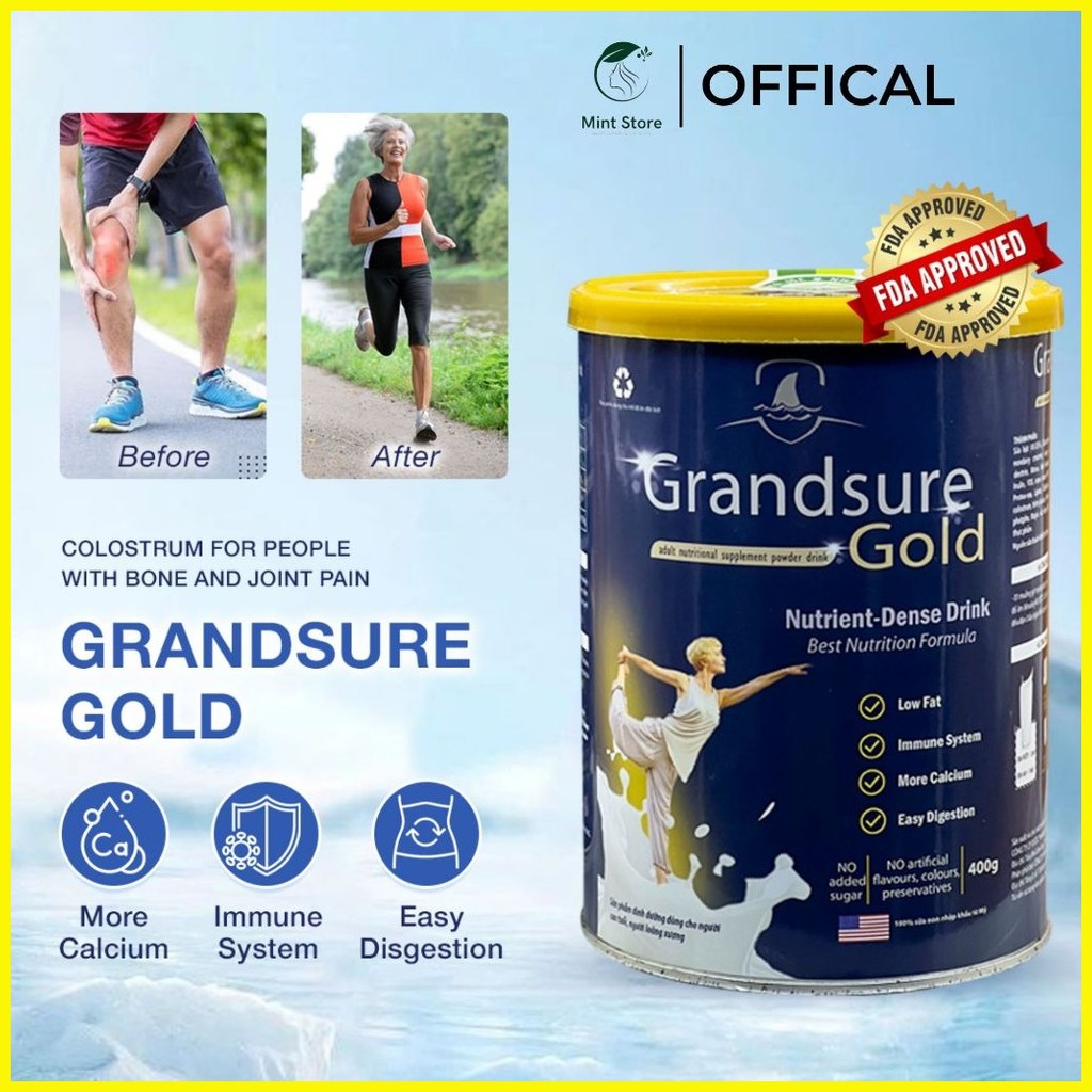 GRANDSURE GOLD COLOSTRUM 400g ( Muscles,bones and joints support ...