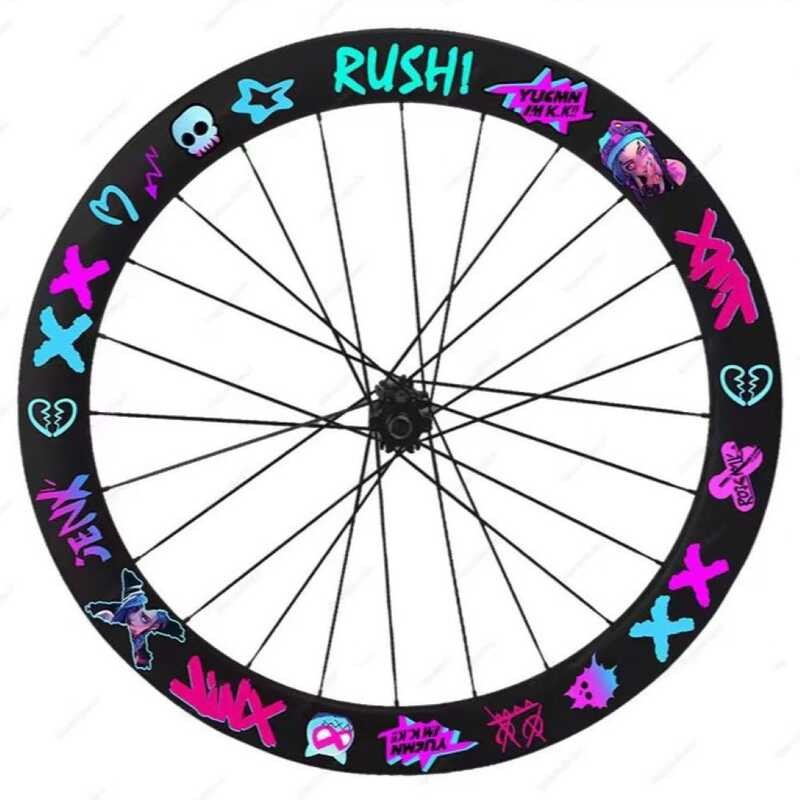 04 Bicycle Wheelset Modification Graffiti Cartoon Sticke, Road Bike ...