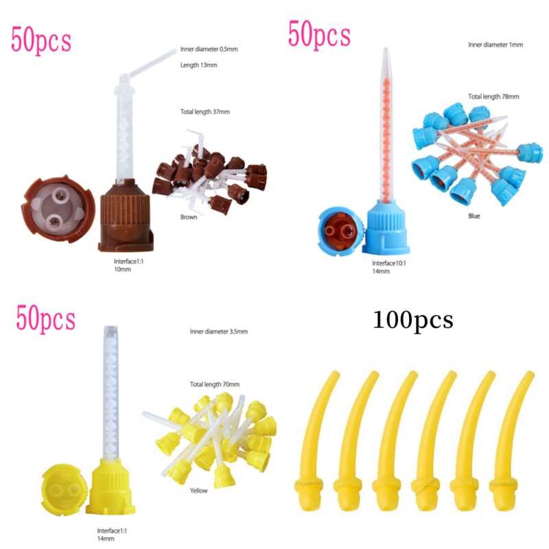 Mi 50Pcs/ Dental Tips Impression Materials Lab Denture Laboratory Color ...
