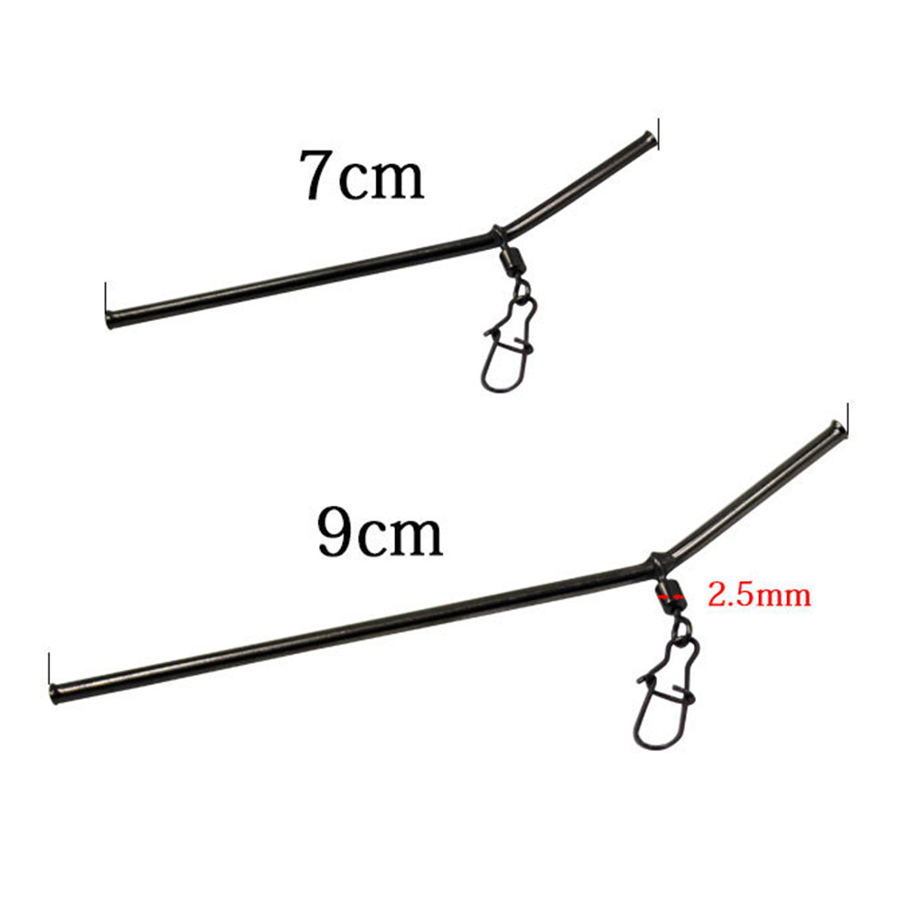 HOT| 3pcs Fishing Anti-tangle ledger with hooked snap Balance connector ...