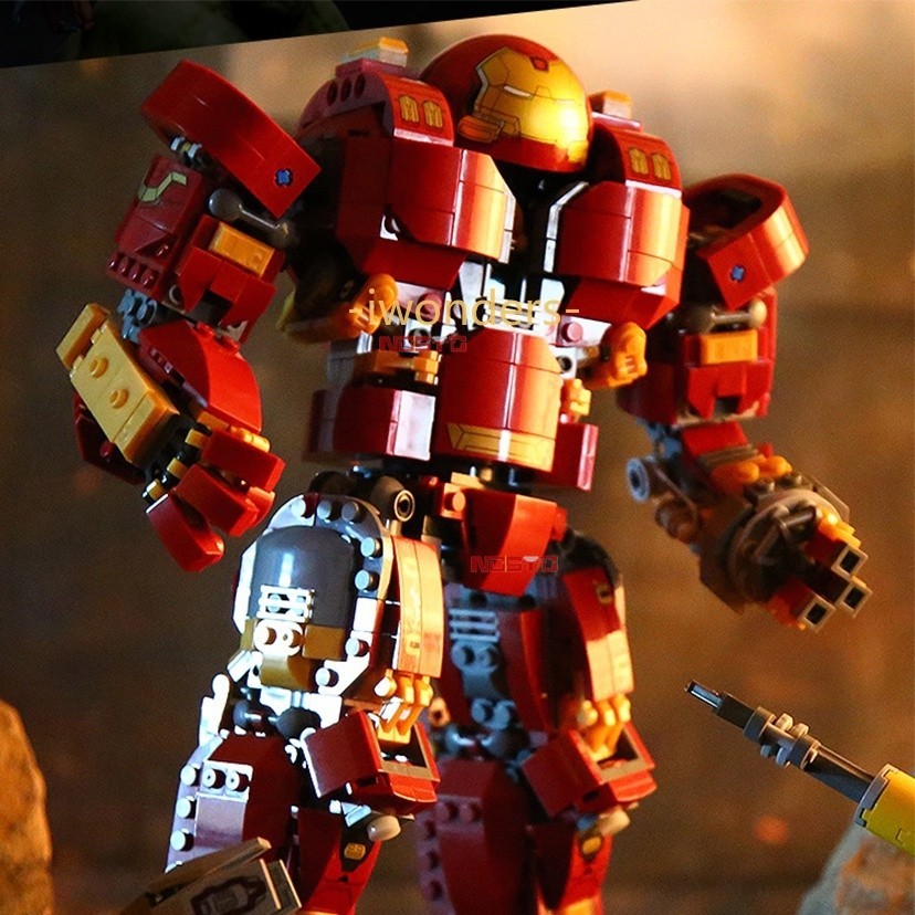 New The Avengers Building Blocks Hulk Anti-mech Iron Man Robot Veritech ...