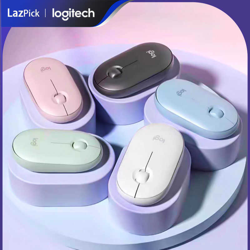 & Logitech M350 Pebble Wireless E, Bluetooth O 2.4 Ghz Na May USB Mini ...