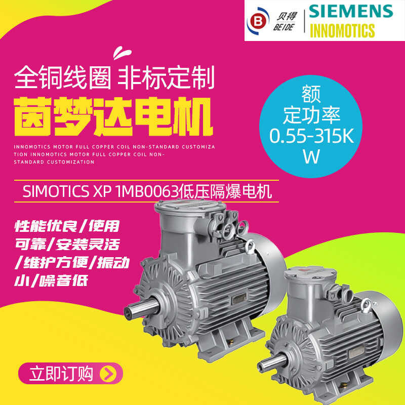 Yinmengda Motor SIMOTICS XP 1MB0063 Low Voltage Explosion proof Motor 0 ...