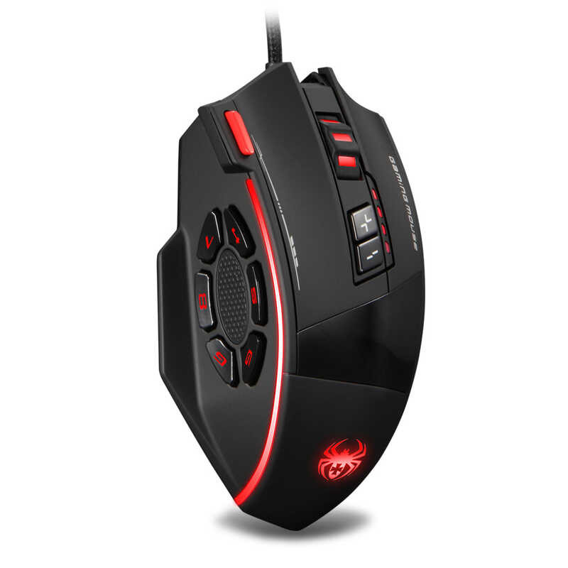 ZELOTES Master C-19 Wired Gaming Mouse Programming Macro 12 Button ...