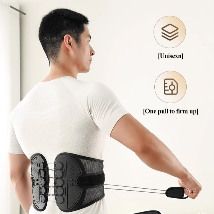 Adjustable Lumbar Support Belt 2-Way Drawstring/Widened Steel Plate ...