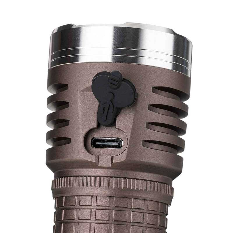 EA04 4*HP50 12600 Astro Lumens Mini EDC Flashlight IPX6 Waterproof USB ...