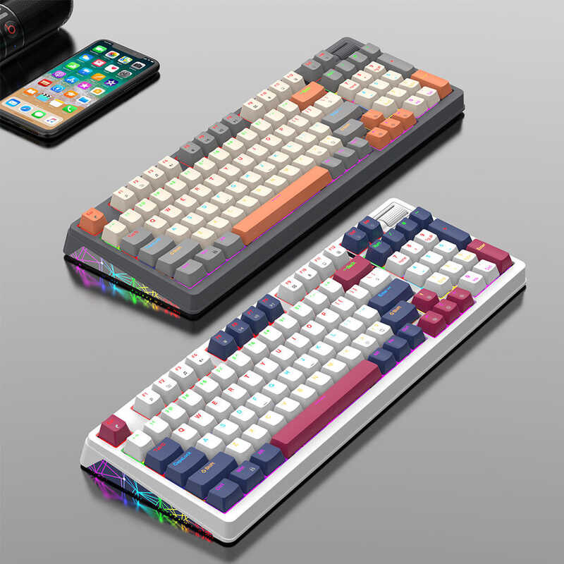 Ca8 K85 Wired Type-C Wireless Mechanical Keyboard Hot Swappable 96 Keys ...
