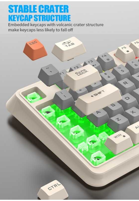 ஐ 94 Keys 90% Layout Spanish Russian Korean Arabic Keyboard USB Wired ...