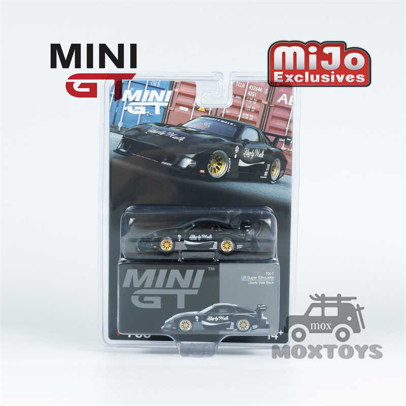 GT 1:64 MINI Rx-7 Lb-Super Silhouette Liberty Black Diecast Model Car ...