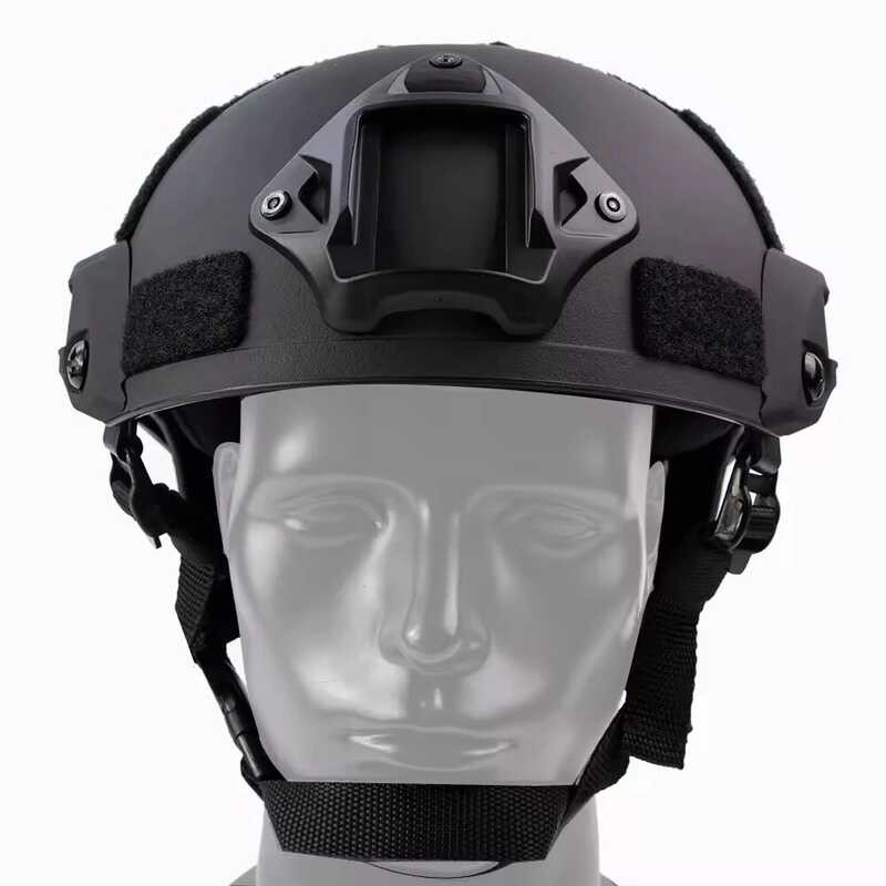 MICH 2001 Tactical Helmet With Adjustable Chin Strap Night Vision Mount ...