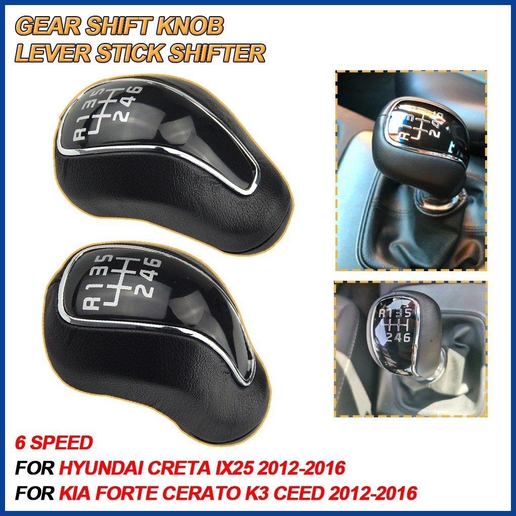 6 Speed Car Gear Shift Knob Manual Transmission Shifter For Hyundai ...