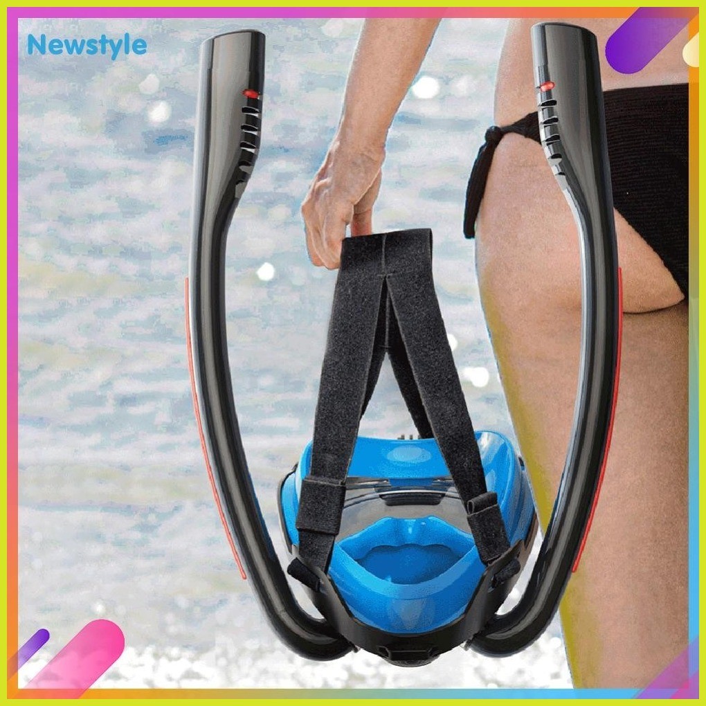Full Face Snorkeling Mask Easy Breath Snorkeling Goggles Set Diving ...
