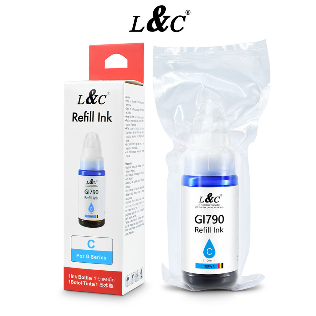 L&C Ink Refill ink for 790 890 Ink Dye Ink For Canon Printer G1010 ...
