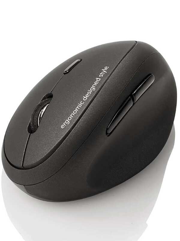Japanese SANWA wireless/Bluetooth/wired vertical grip ergonomic mouse ...