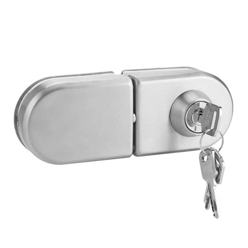 Stainless Steel Glass Door Lock Latch Aluminium Alloy Inner Core with ...