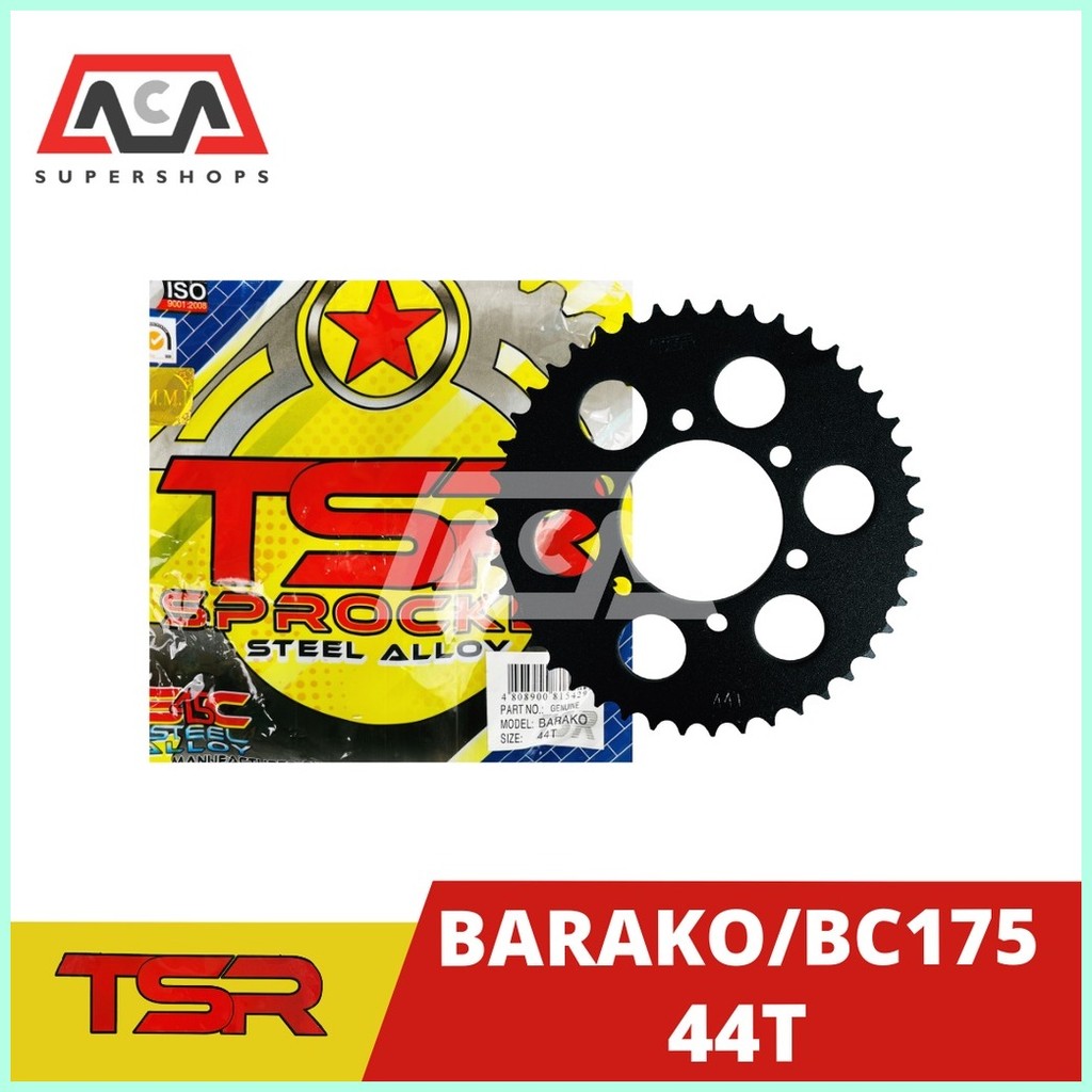 ☸ ♝ Rear Sprocket For BARAKO (BC175) 38T 42T 44T 45T 48T | Shopee ...
