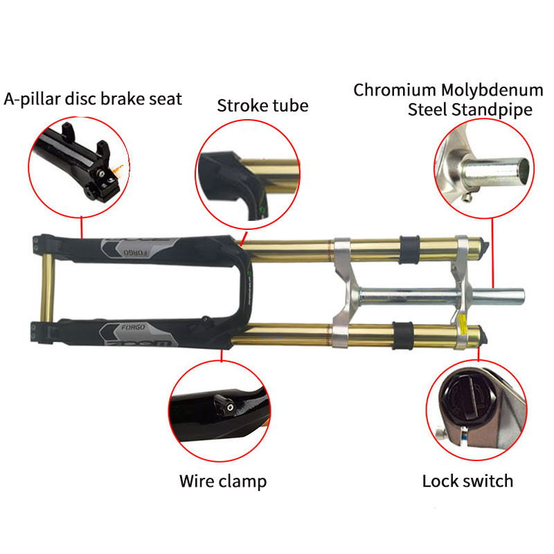 ZOOM Bicycle Fork Magnesium Alloy Front Airfork 26