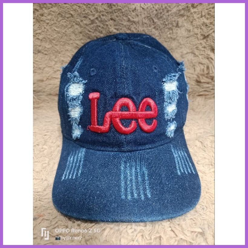 lee denim tattered cap (metal lock) | Shopee Philippines