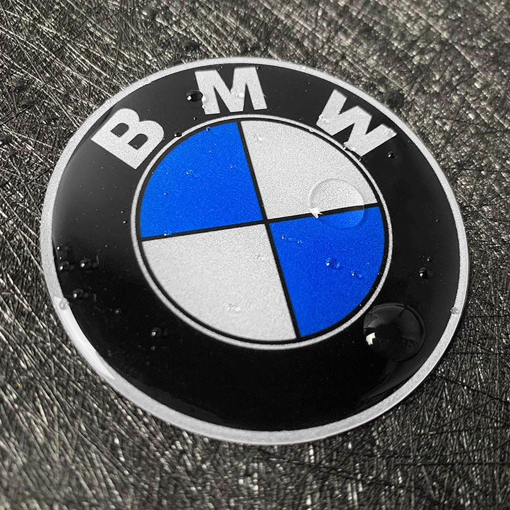 BMW Logo Reflective 3D Gel Sticker Car Front Hood Sticker Trunk Rear ...