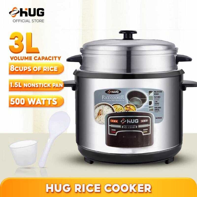 Hug 1.5 Hanggang 3 Liters Non-Stick Rice Cooker Gamit Ang Steamer [Unk ...