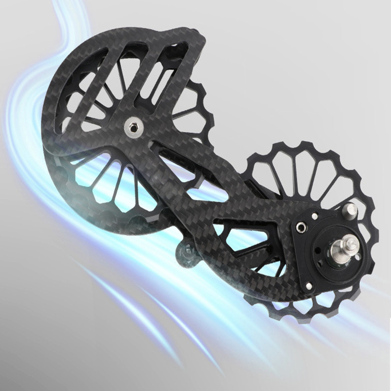RACEWORK ceramic bearing carbon fibre rear derailleur road bike large ...