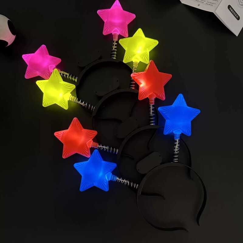 Maliwanag bulok pentagram bituin puno ng ulo, puso-hugis headband ...