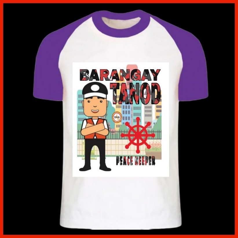 ⊕ Raglan Barangay Tanod Shirt - Sublimation Print | Shopee Philippines