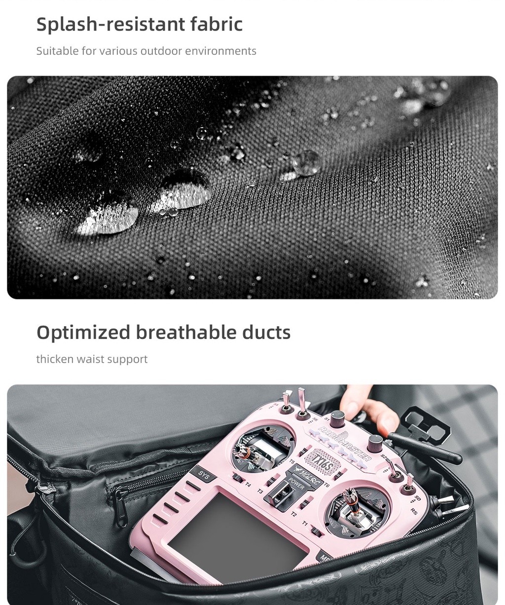 HGLRC FPV Backpack 360X260X530mm Waterproof Splash-Proof Fabric For RC ...